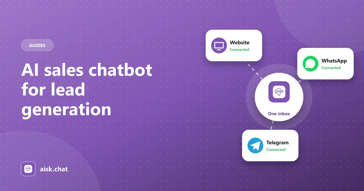 AI sales chatbot recommending a product and capturing a lead